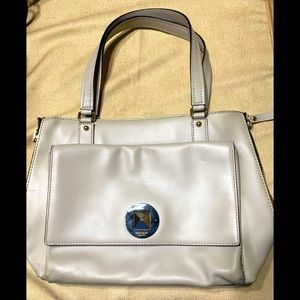 Kate Spade Light Gray Turn Lock Bag